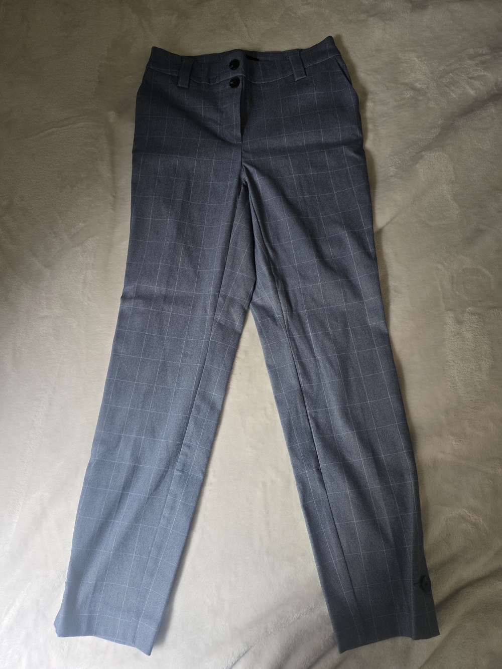 Reitmans The Iconic Blue Checkered Dress Pants Size 6 Petite